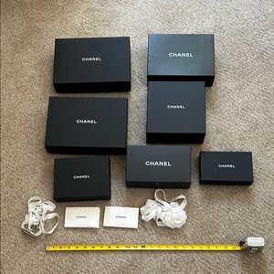 Chanel Elegant Black Gift Box Collection